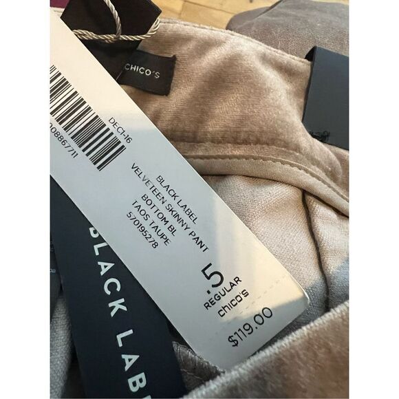 NWT Chicos Womens Black Label Pants Size 0.5 Regular S/6 - Picture 4 of 5